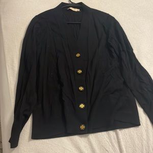 Navy Tory Burch cardigan